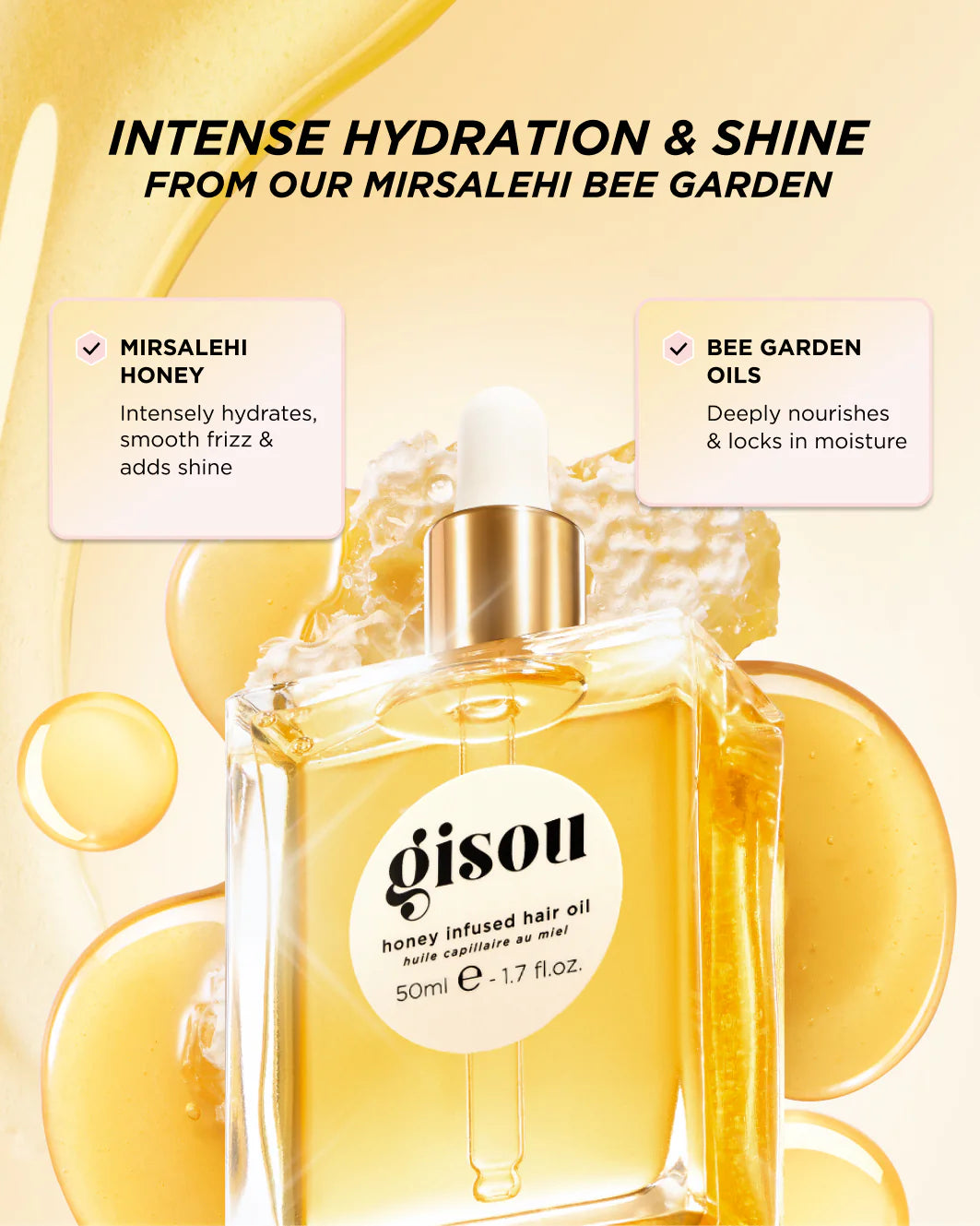 Gisou-Honey Infused Hair Oil