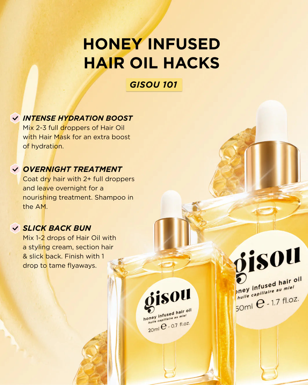 Gisou-Honey Infused Hair Oil